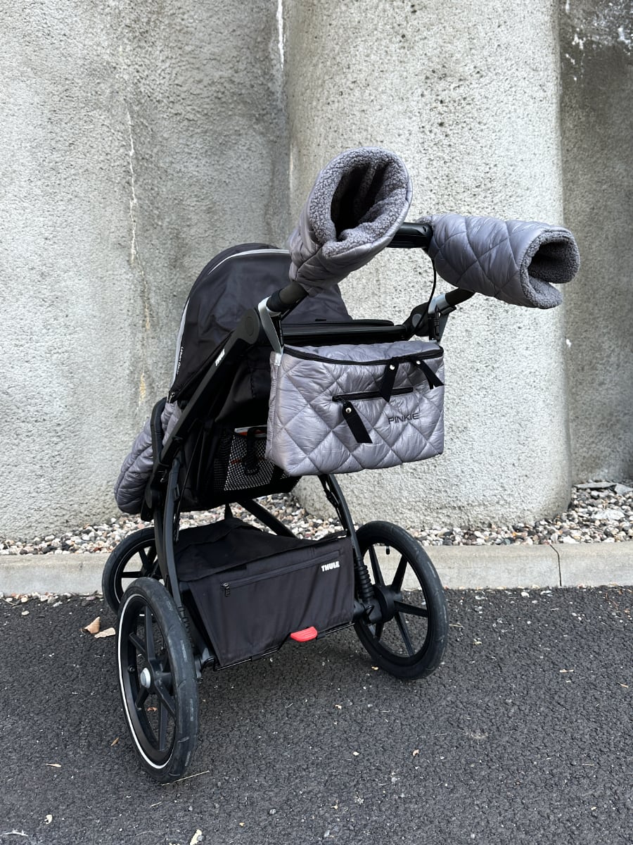 Winterfußsack Pinkie Grey Square-wachsender