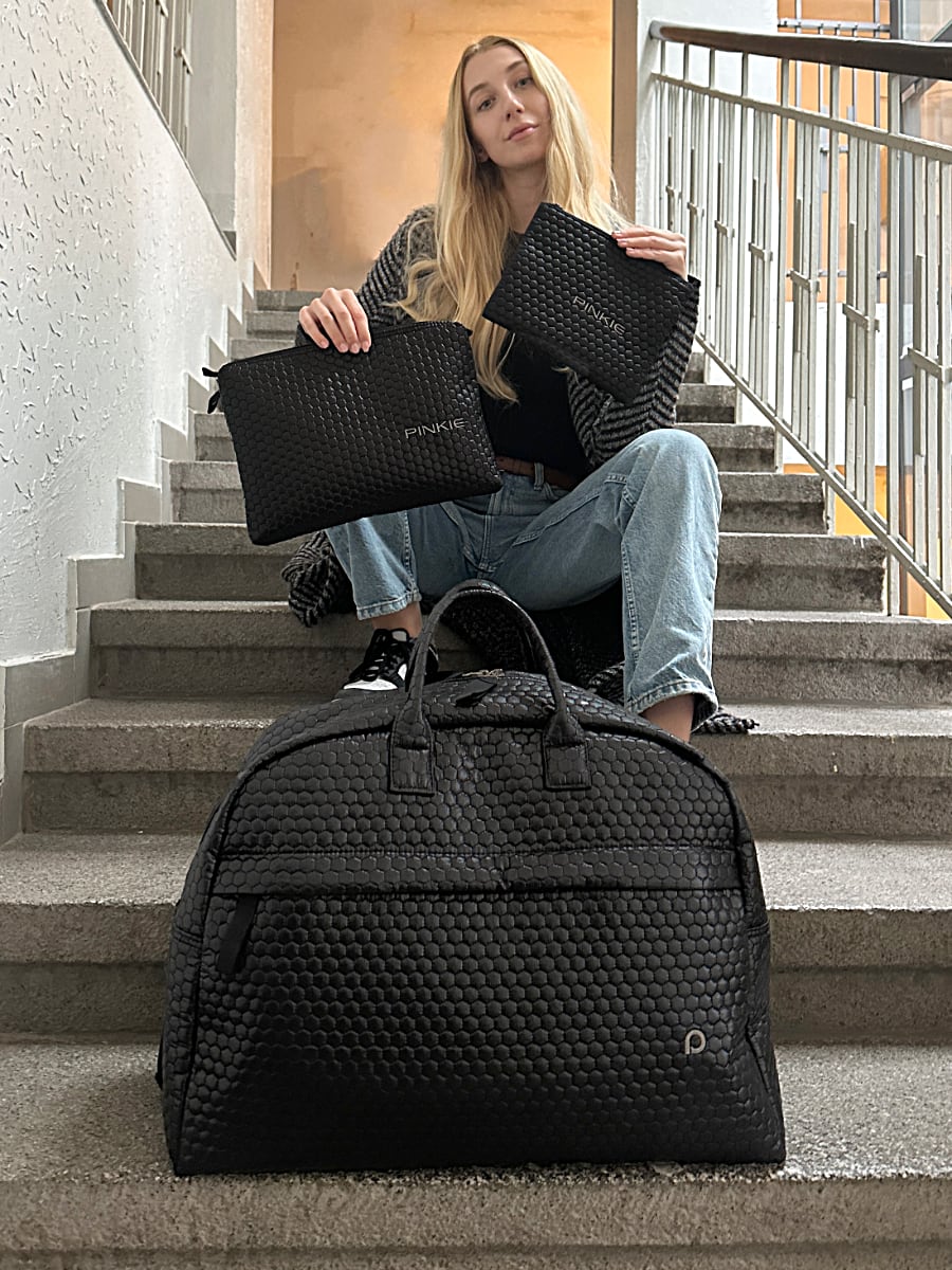PINKIE Set Reisetaschen Black Comb