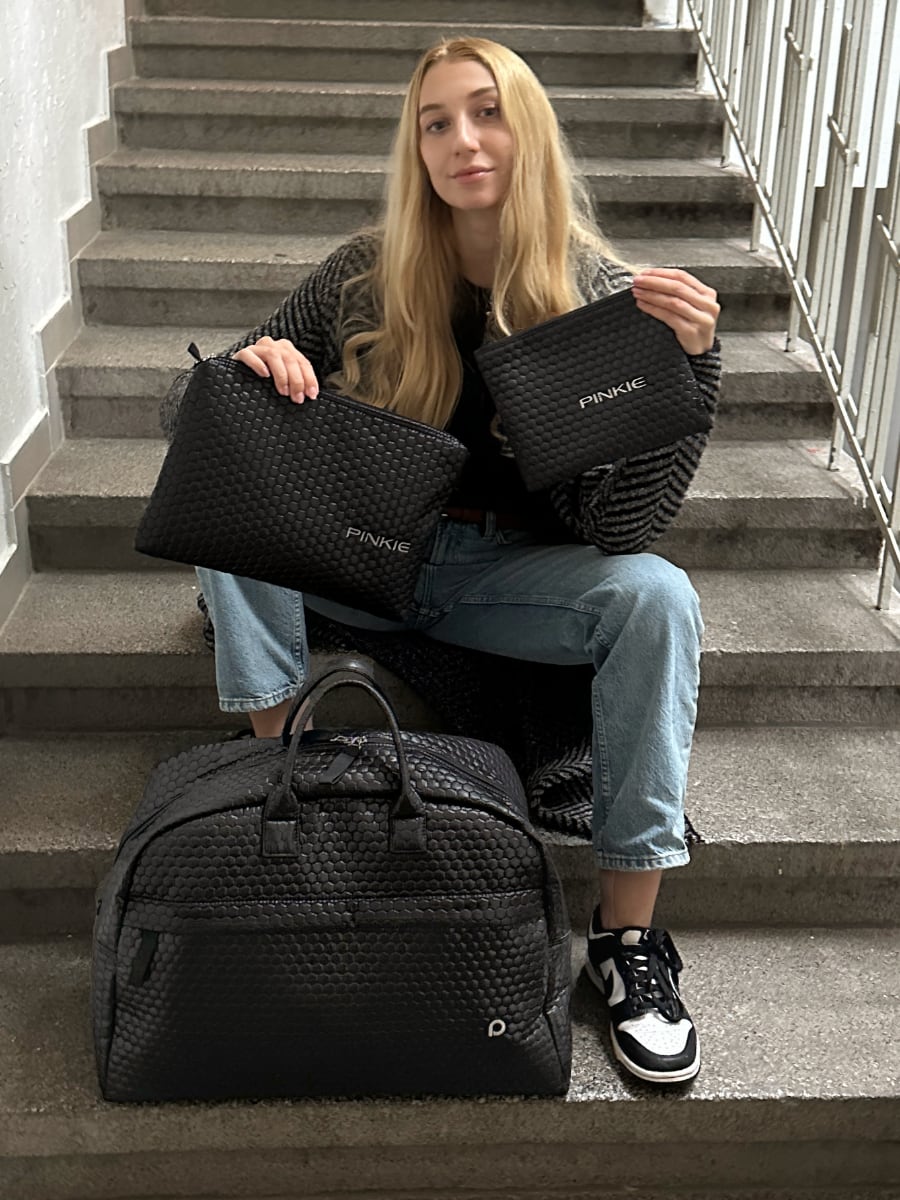 PINKIE Set Reisetaschen Black Comb