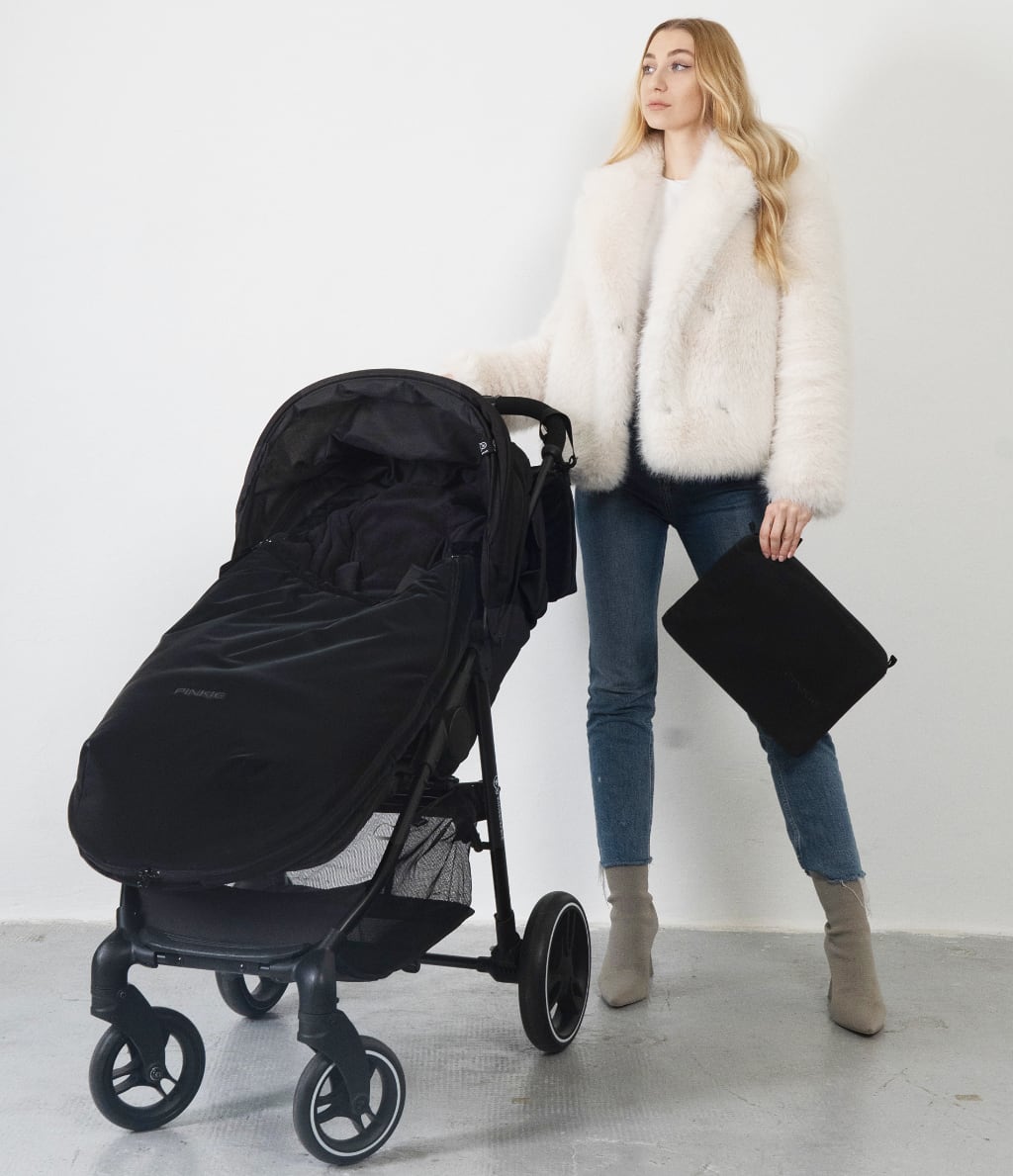Winterfußsack Pinkie Dark Black