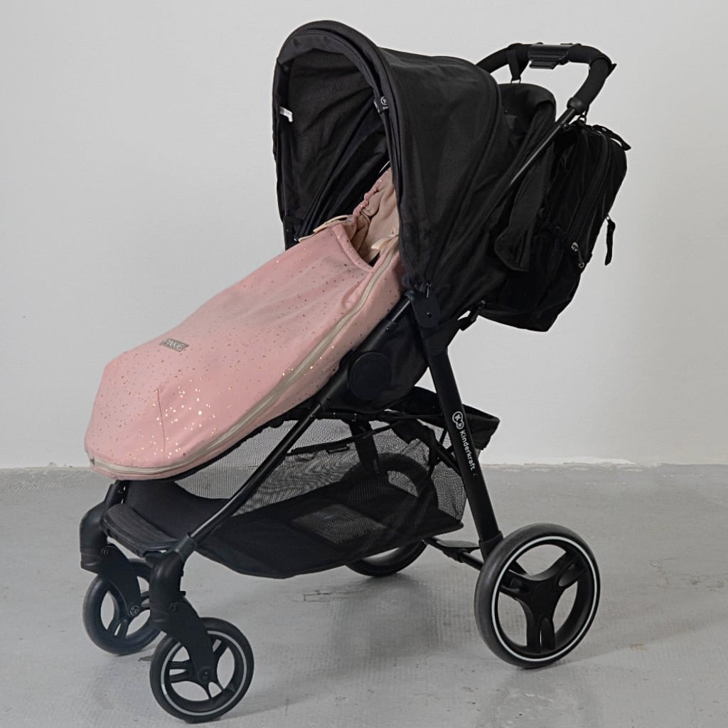 PINKIE Dünner Fußsack Shine Gold Old Pink