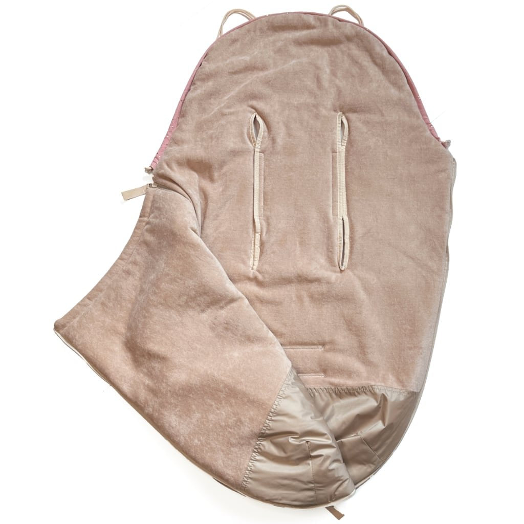PINKIE Dünner Fußsack Shine Gold Old Pink