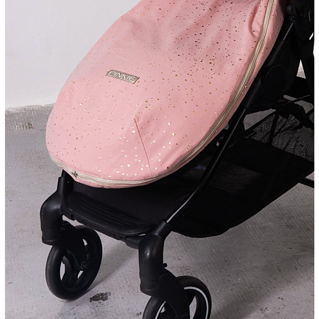 PINKIE Dünner Fußsack Shine Gold Old Pink