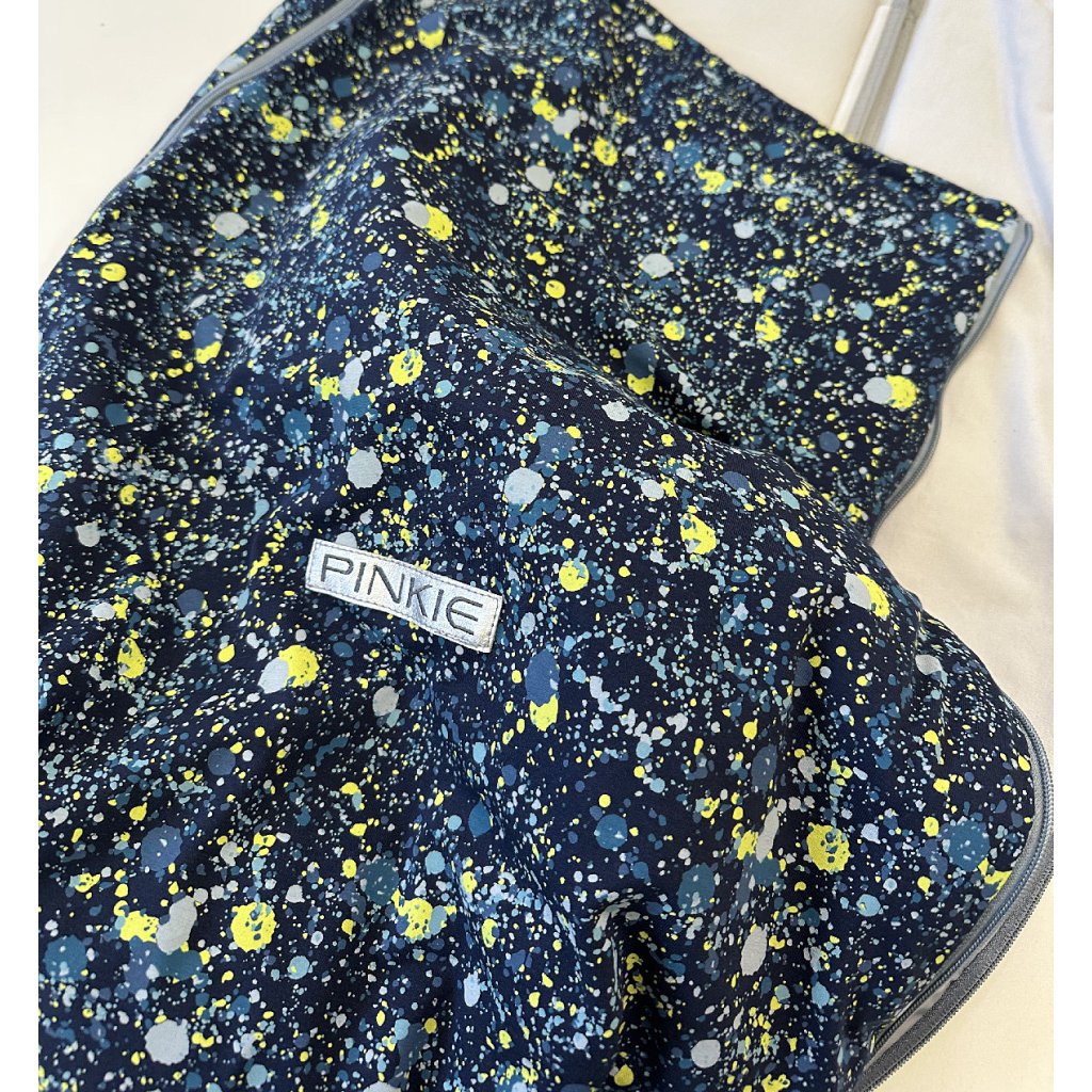 PINKIE Dünner Fußsack Spot Neon Blue BIO