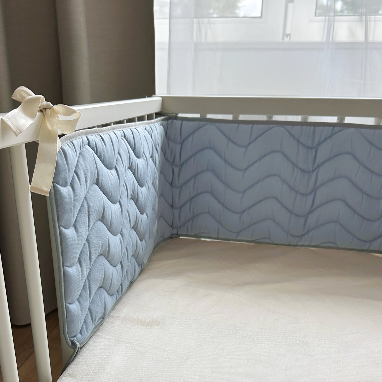 Gestepptes Nestchen BIO Wave Blue