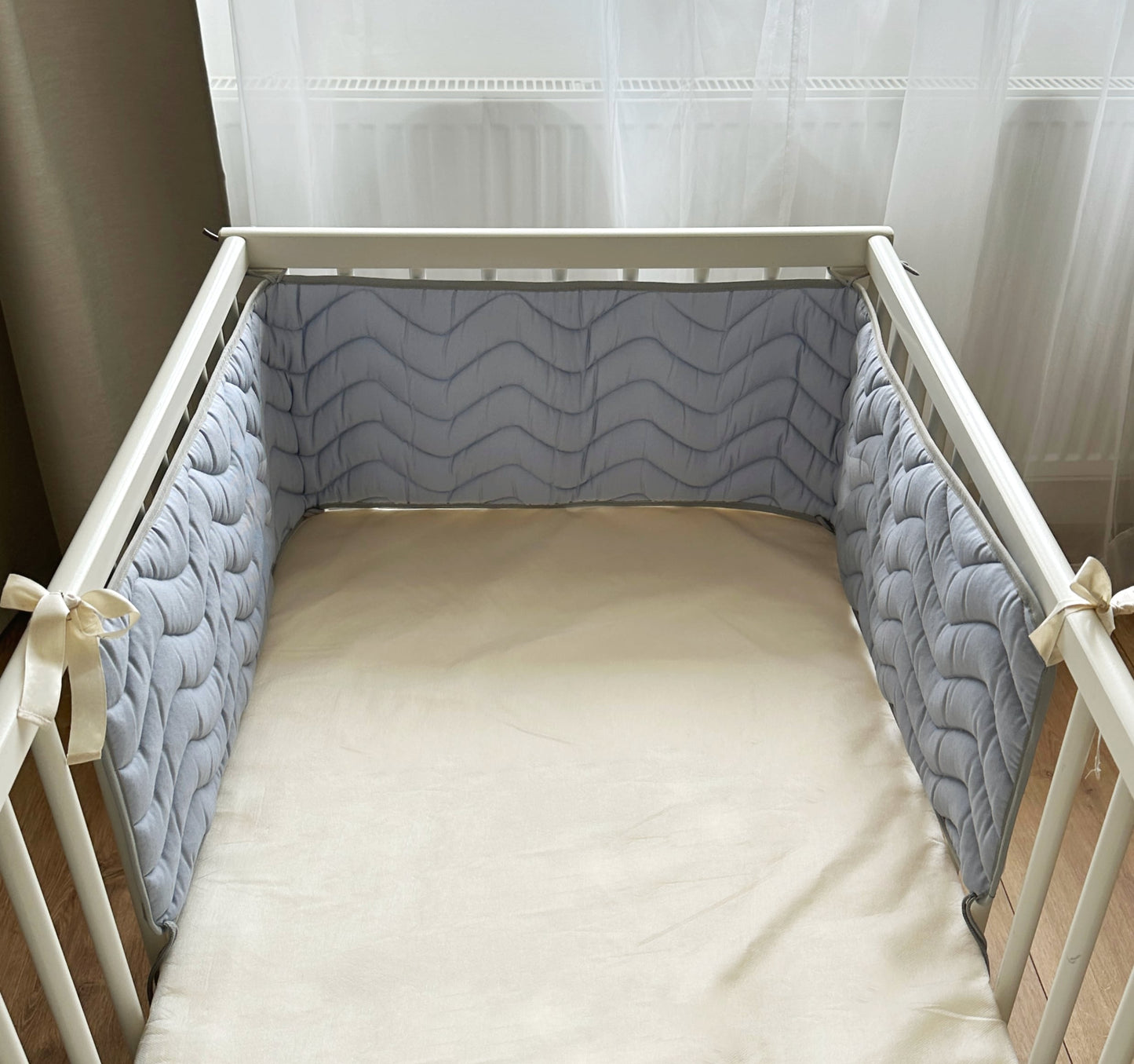 Gestepptes Nestchen BIO Wave Blue