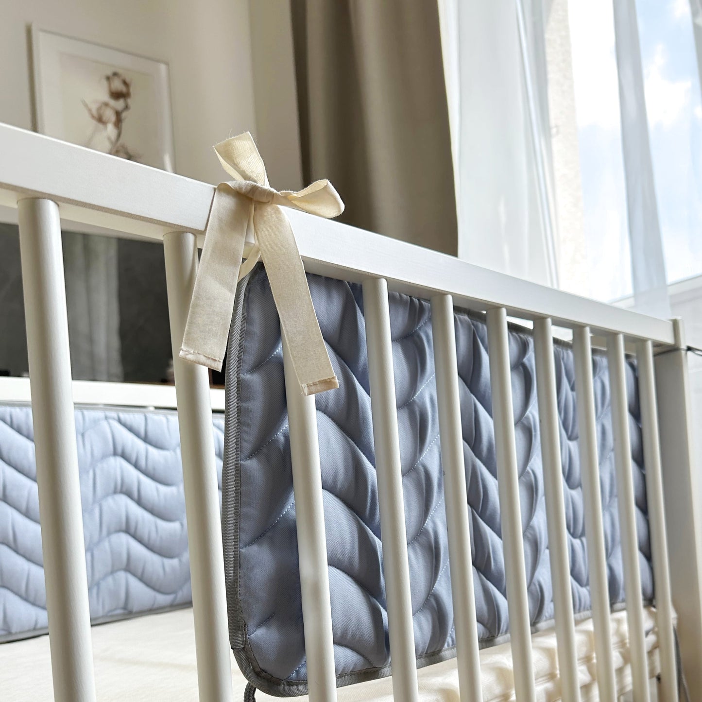 Gestepptes Nestchen BIO Wave Blue