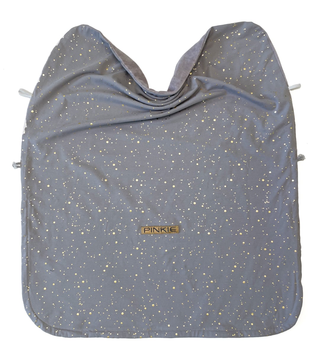 PINKIE Zubindbare Decke Shine Gold Grey