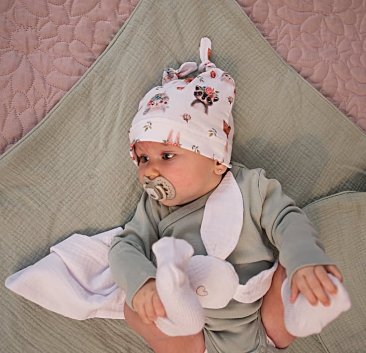 Einschlagdecke Bellou Muslin Mint BIO Baumwolle