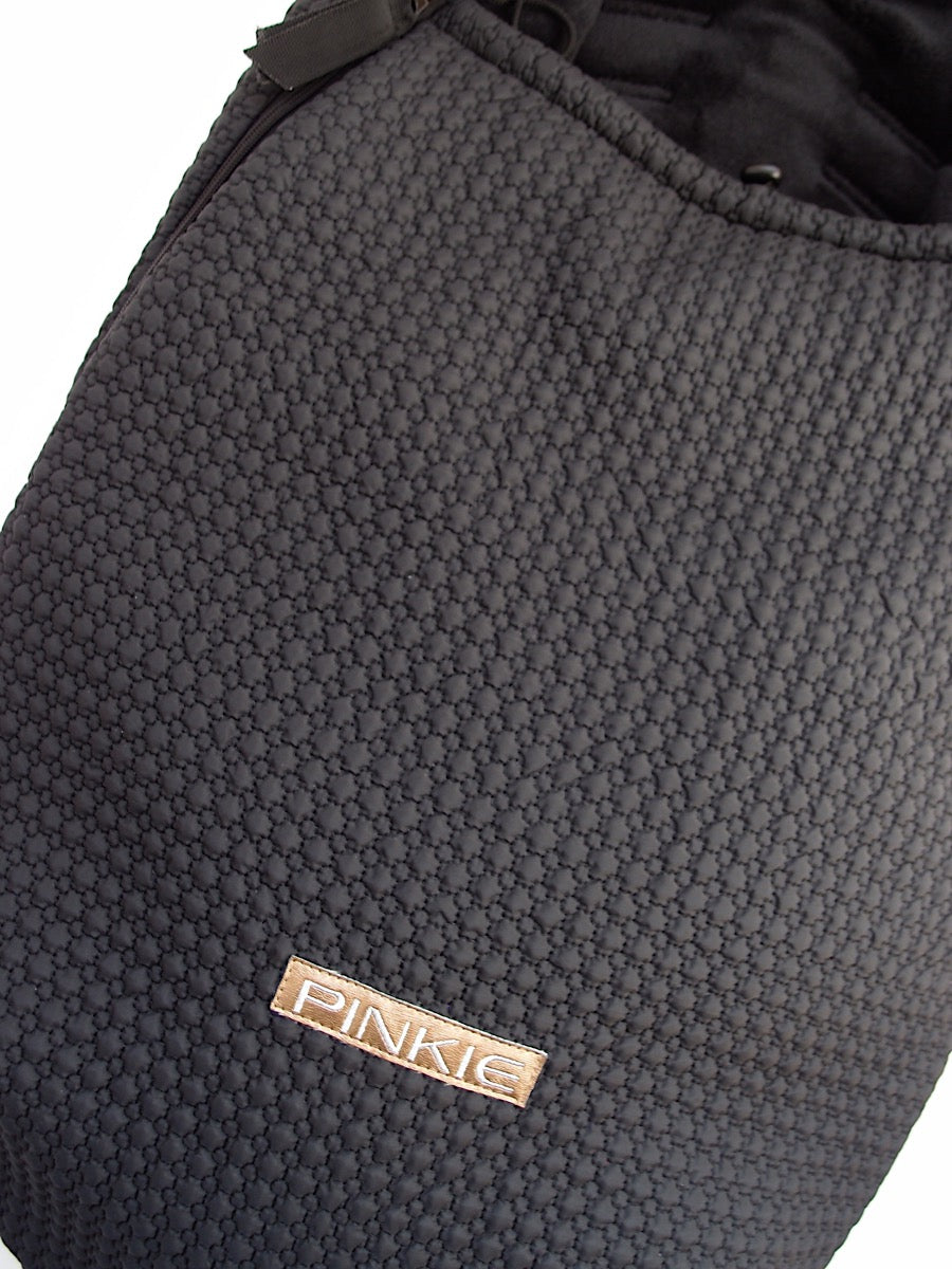 PINKIE Winterfußsack Small Black Comb 0-12 Monate