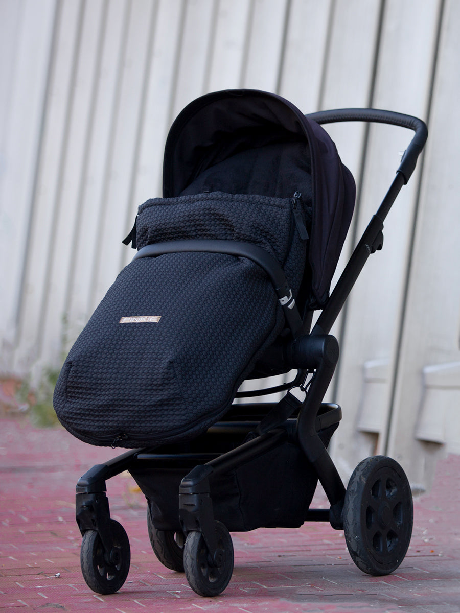 PINKIE Winterfußsack Small Black Comb