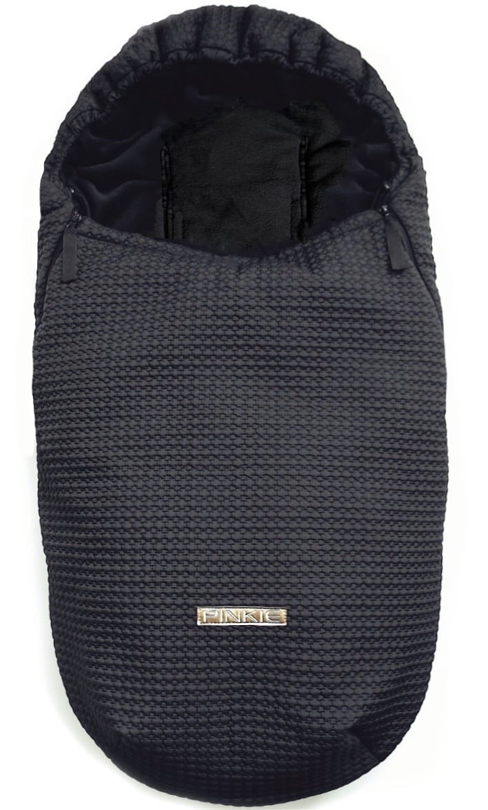 PINKIE Winterfußsack Small Black Comb