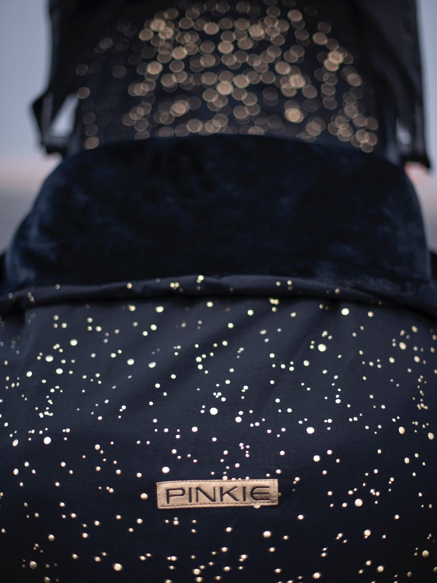 PINKIE Dünner Fußsack Shine Gold Black