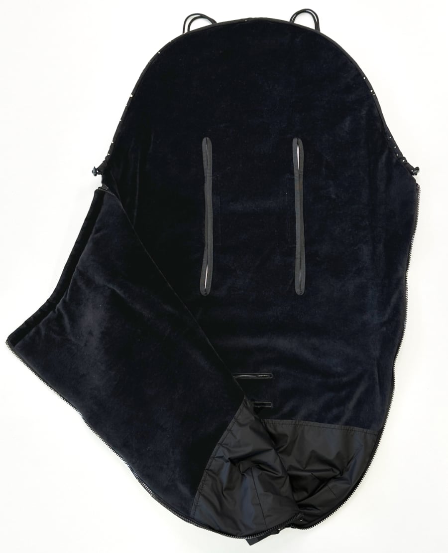 PINKIE Dünner Fußsack Shine Gold Black