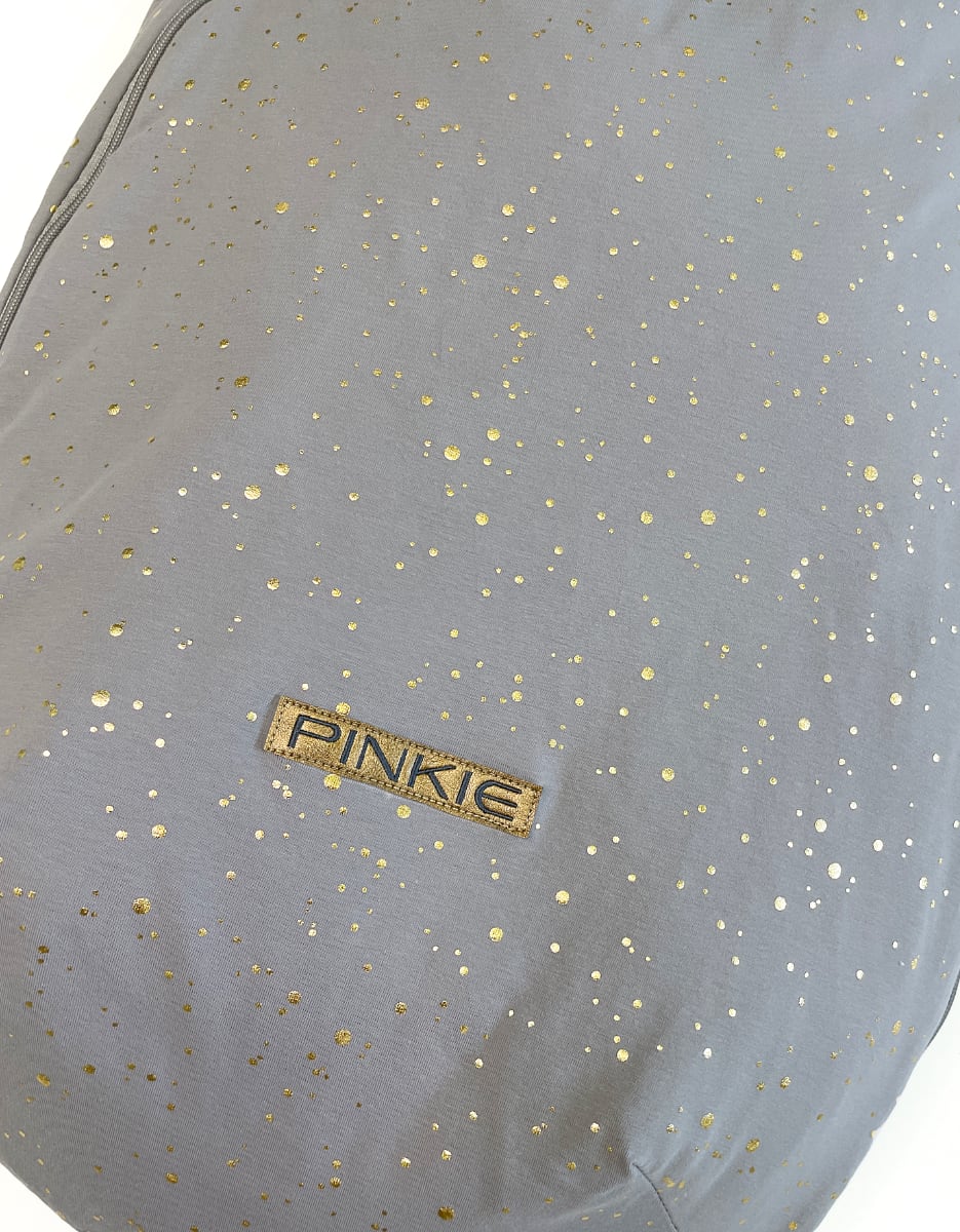 PINKIE Dünner Fußsack Shine Gold Grey