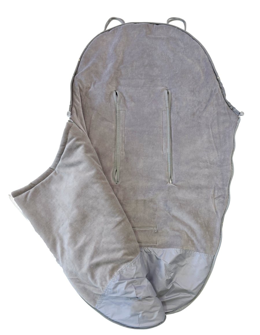 PINKIE Dünner Fußsack Shine Gold Grey
