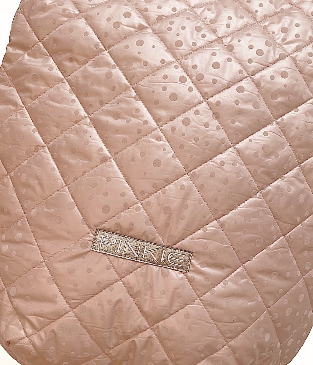 PINKIE Dünner Fußsack Soft Pink Dots