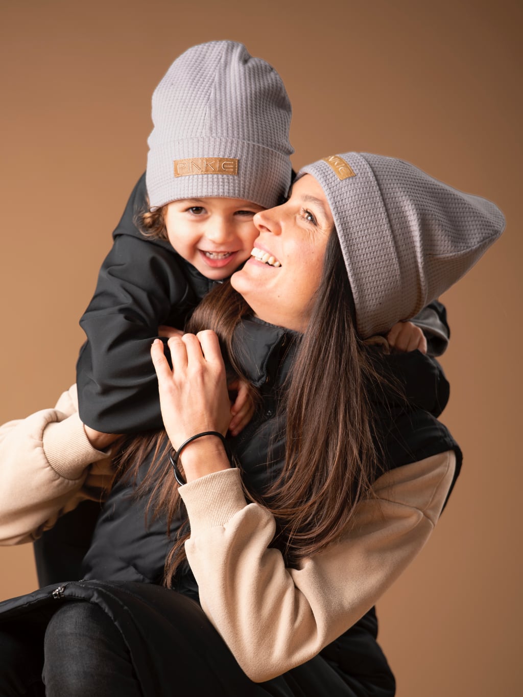 PINKIE Mütze Label Grey