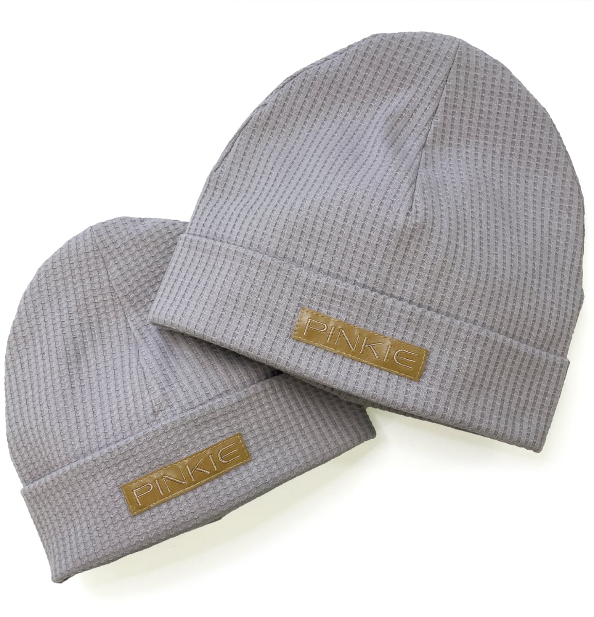 PINKIE Mützen Label Grey Duo