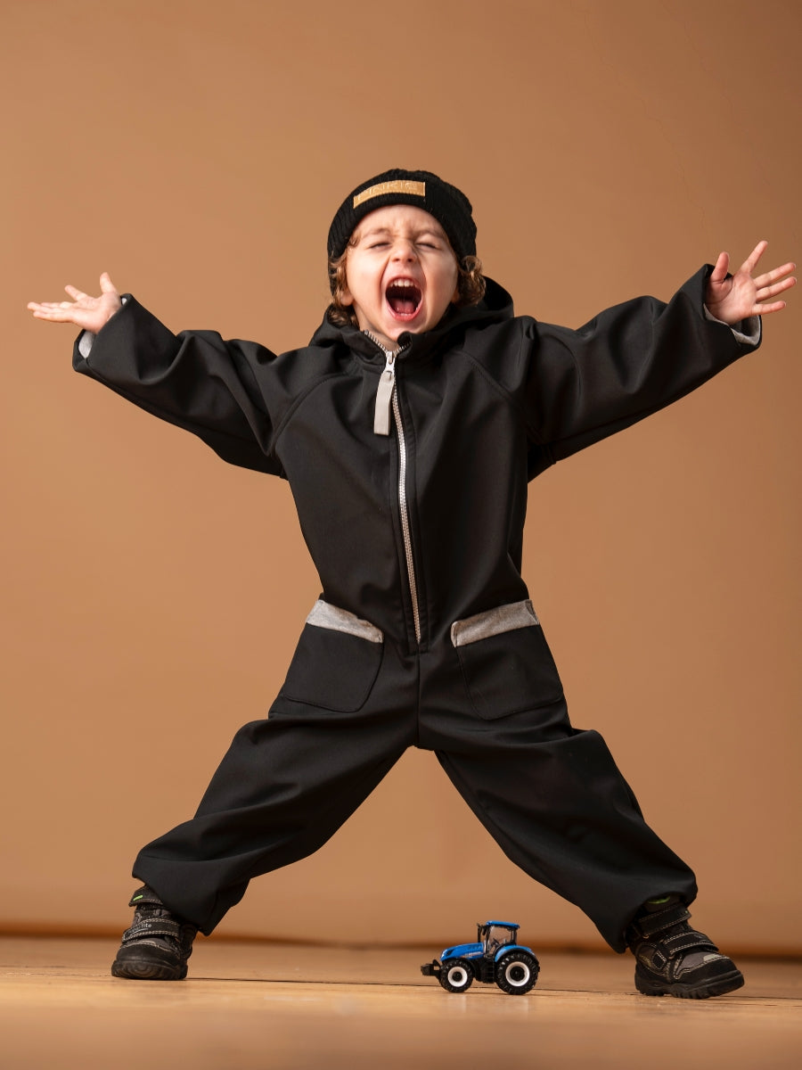 Overall Pinkie Softshell Black/Grey