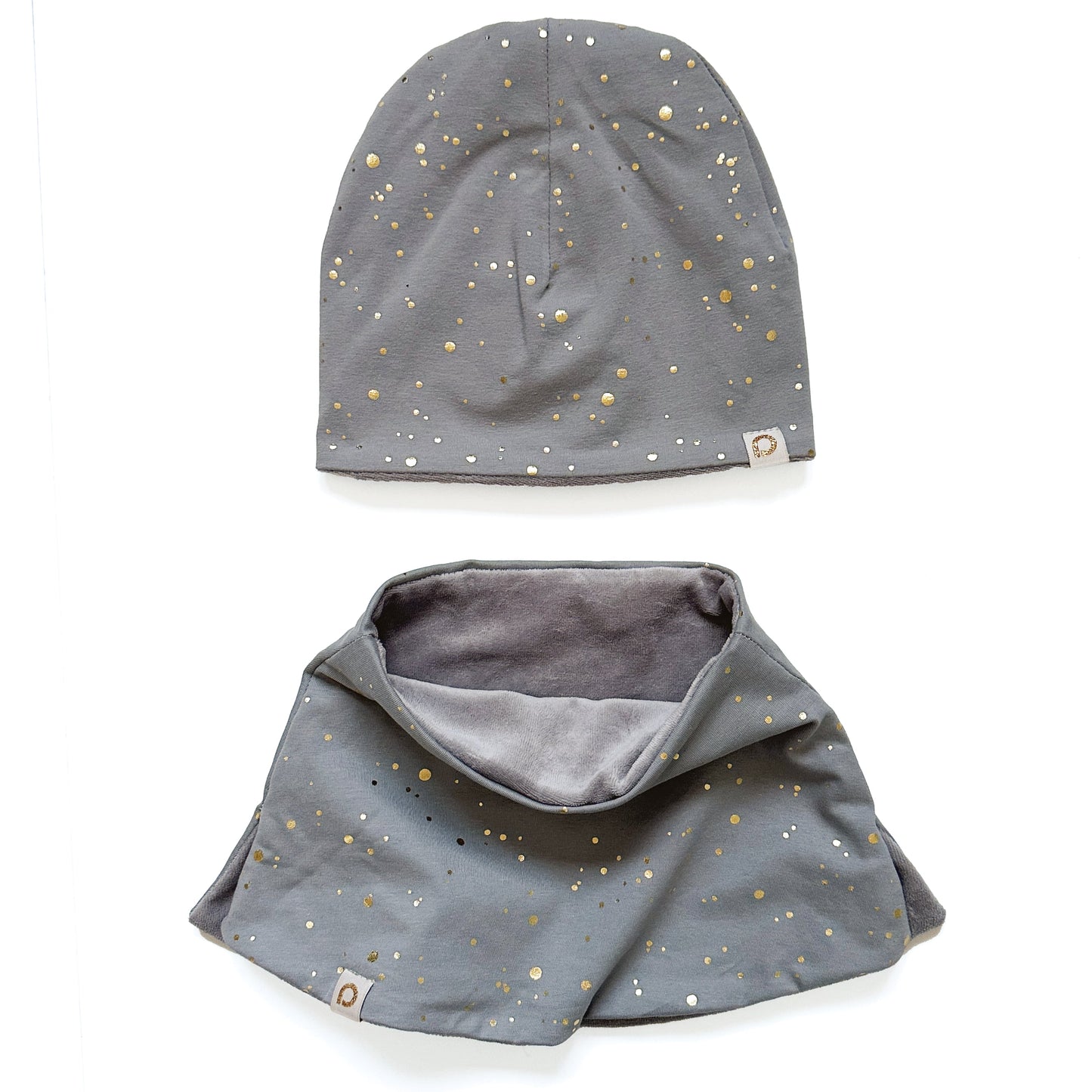 PINKIE Mütze Shine Gold Grey