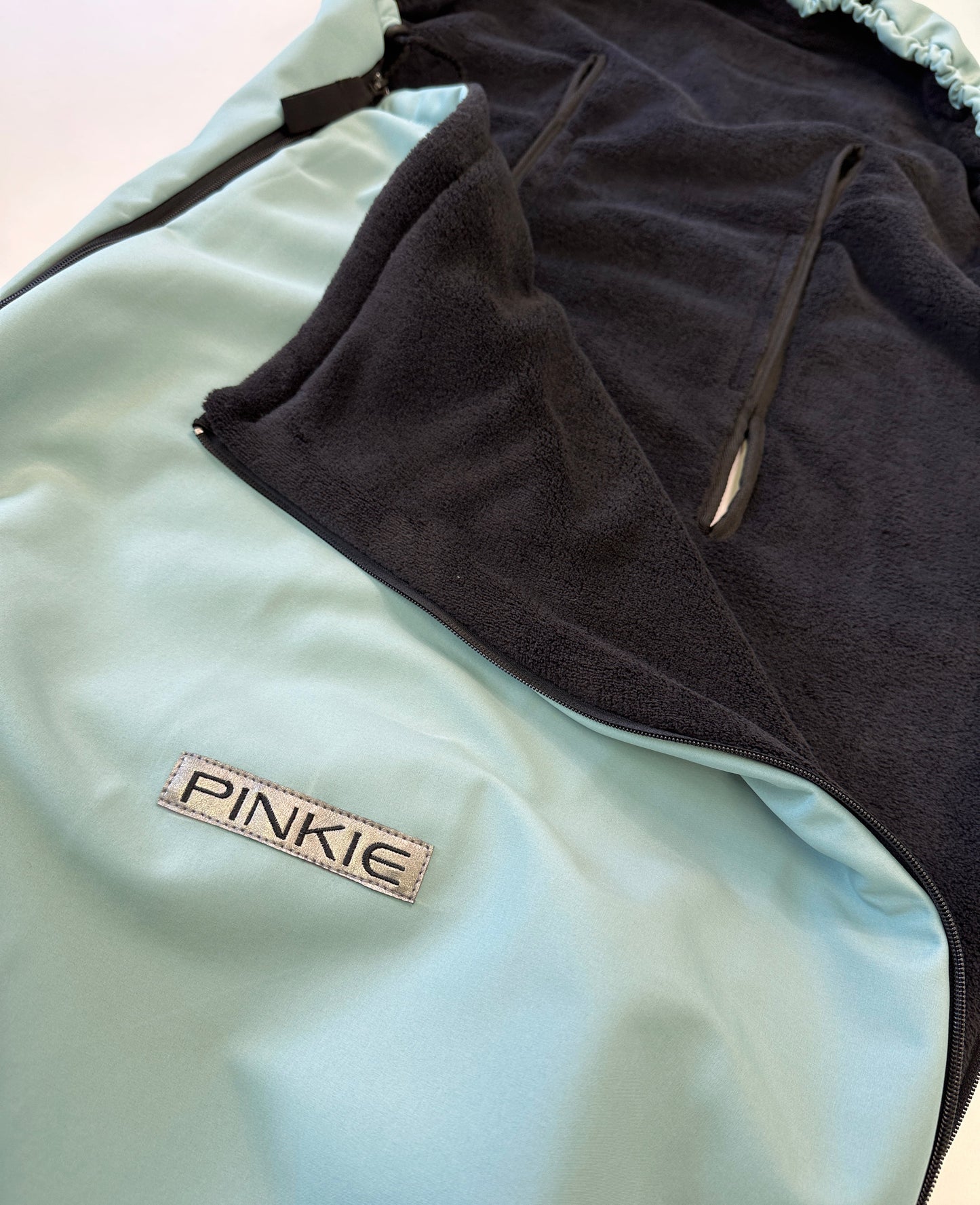 Dünner Fußsack Pinkie Softshell Light Blue