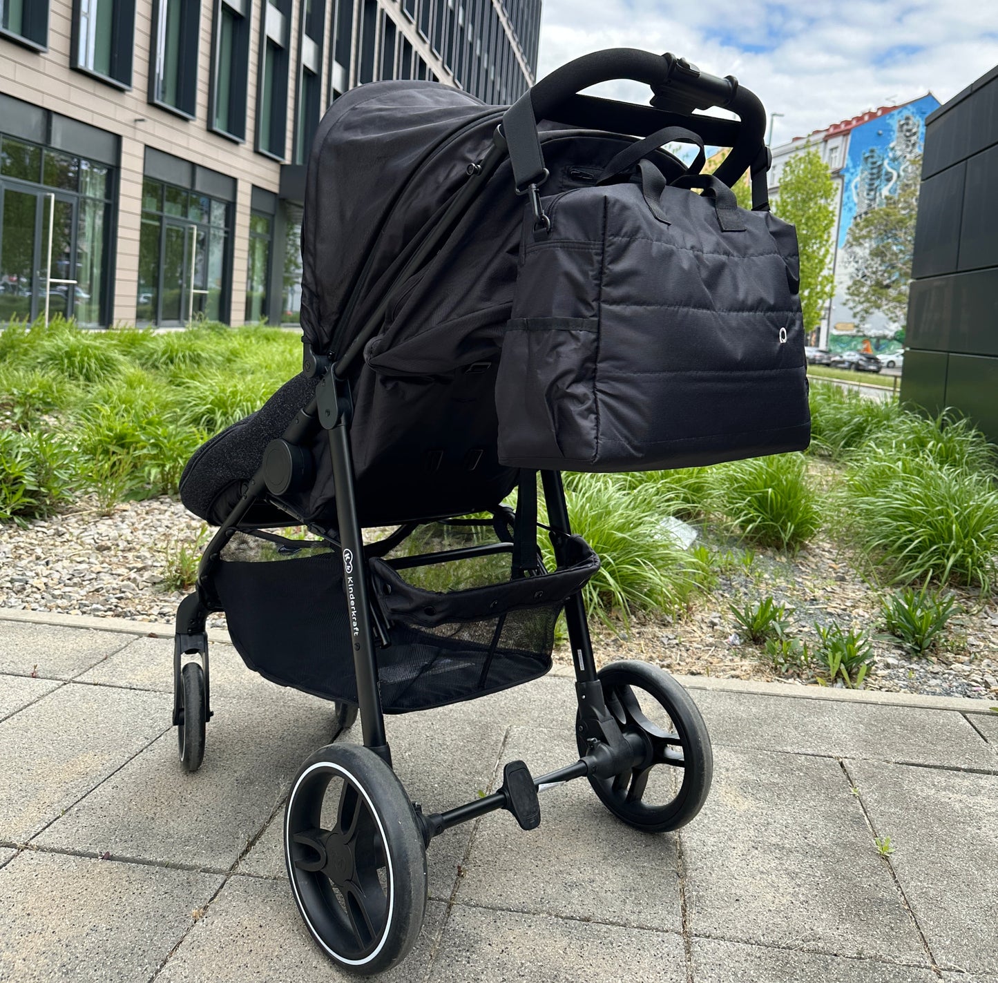 PINKIE Wickeltasche Plain Black M