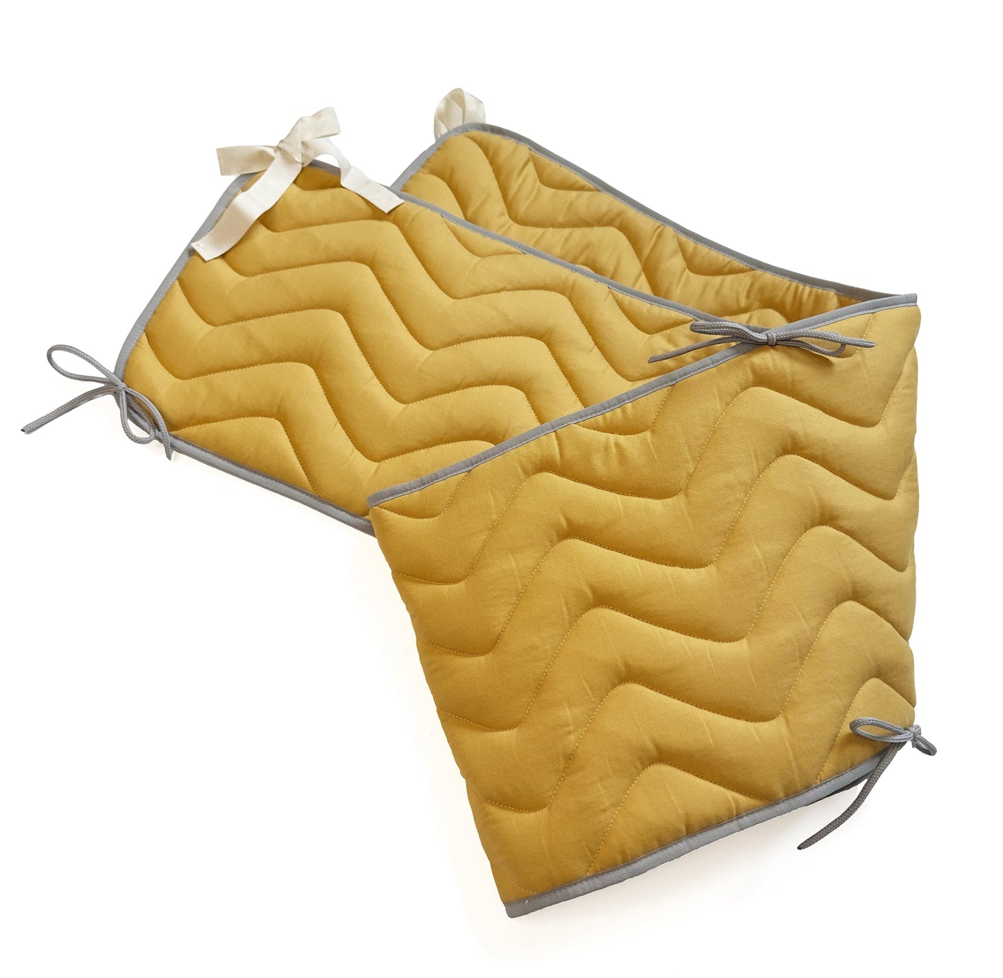 Gestepptes Nestchen BIO Wave Ochre