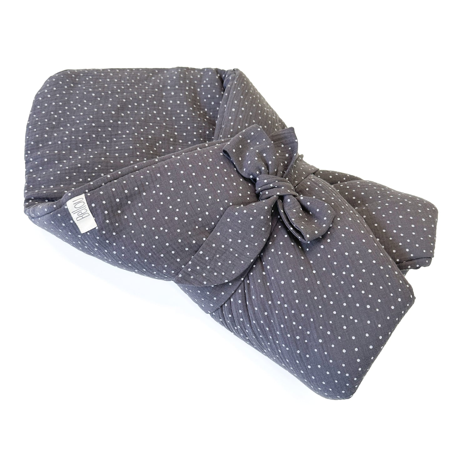 Einschlagdecke Bellou Grey Dots BIO Baumwolle