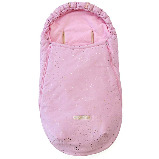 PINKIE Dünner Fußsack Shine Gold Pink