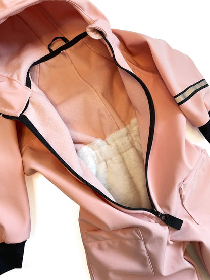 Overall Pinkie Softshell Pink/Black
