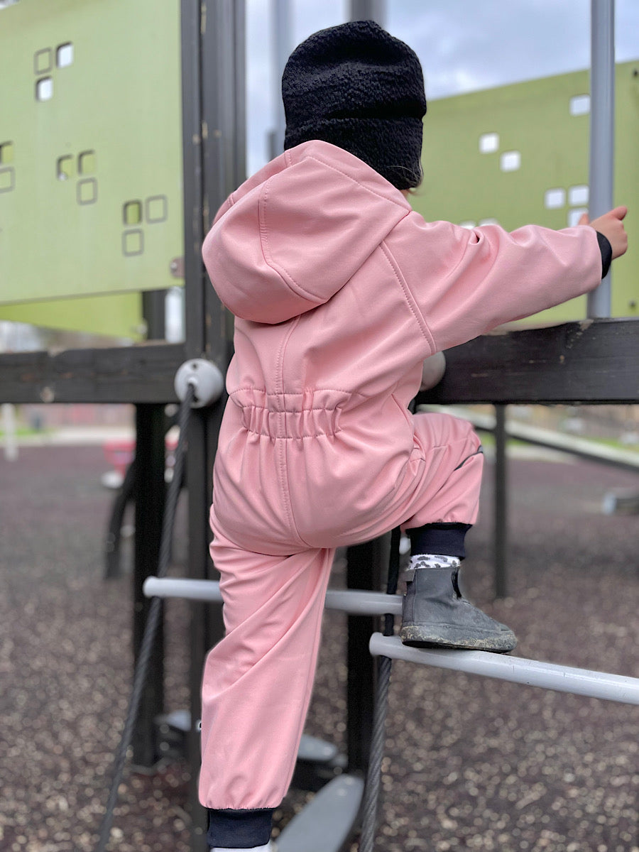 Overall Pinkie Softshell Pink/Black