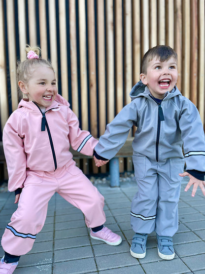 Overall Pinkie Softshell Grey/Black