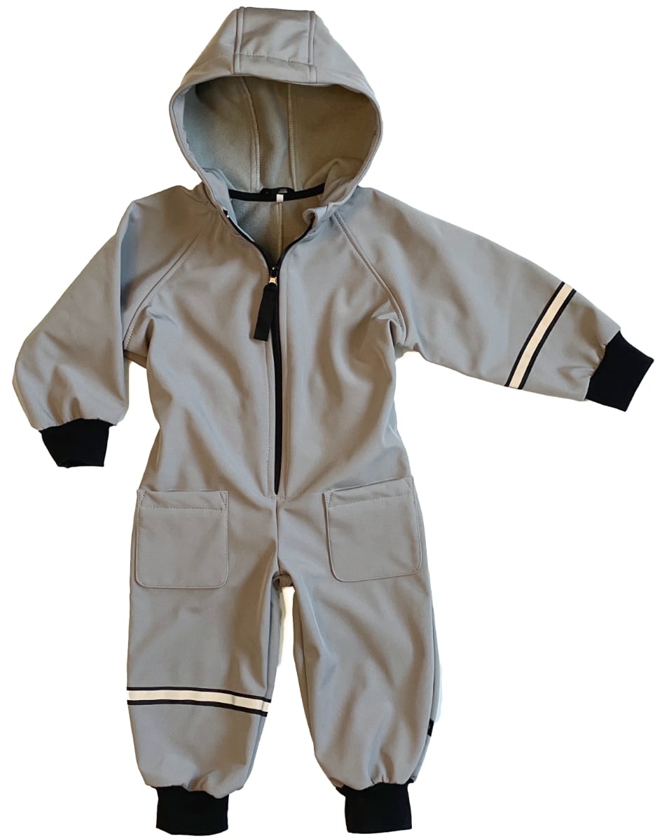 Overall Pinkie Softshell Grey/Black