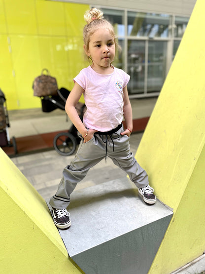 PINKIE Softshell Hose Grey/Black