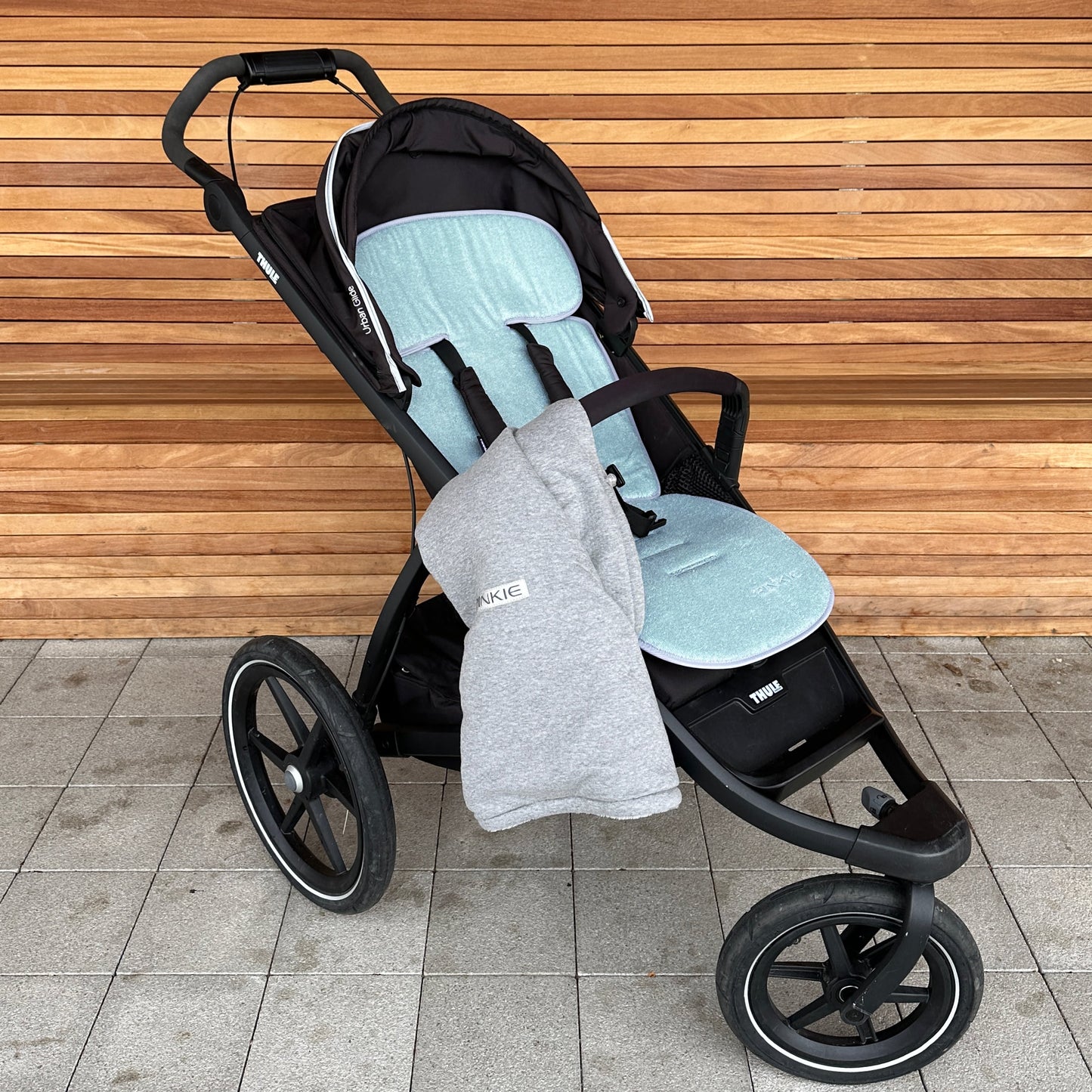 PINKIE Verlängerte Sitzeinlage für den Sommer Bamboo Blue