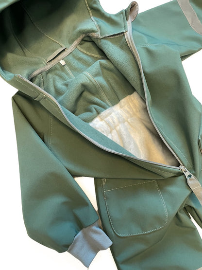 Overall Pinkie Softshell Green/Grey