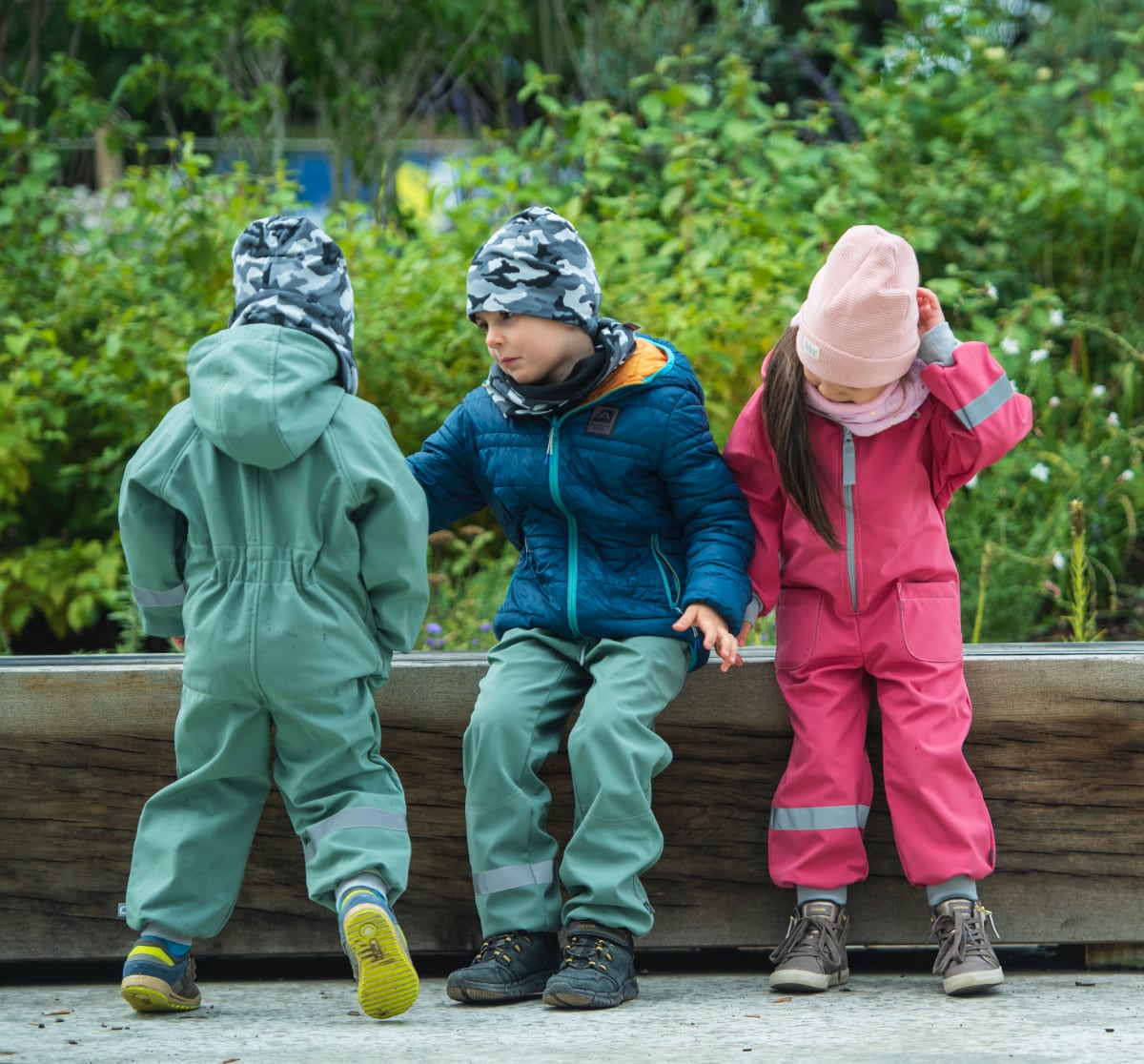 Overall Pinkie Softshell Green/Grey