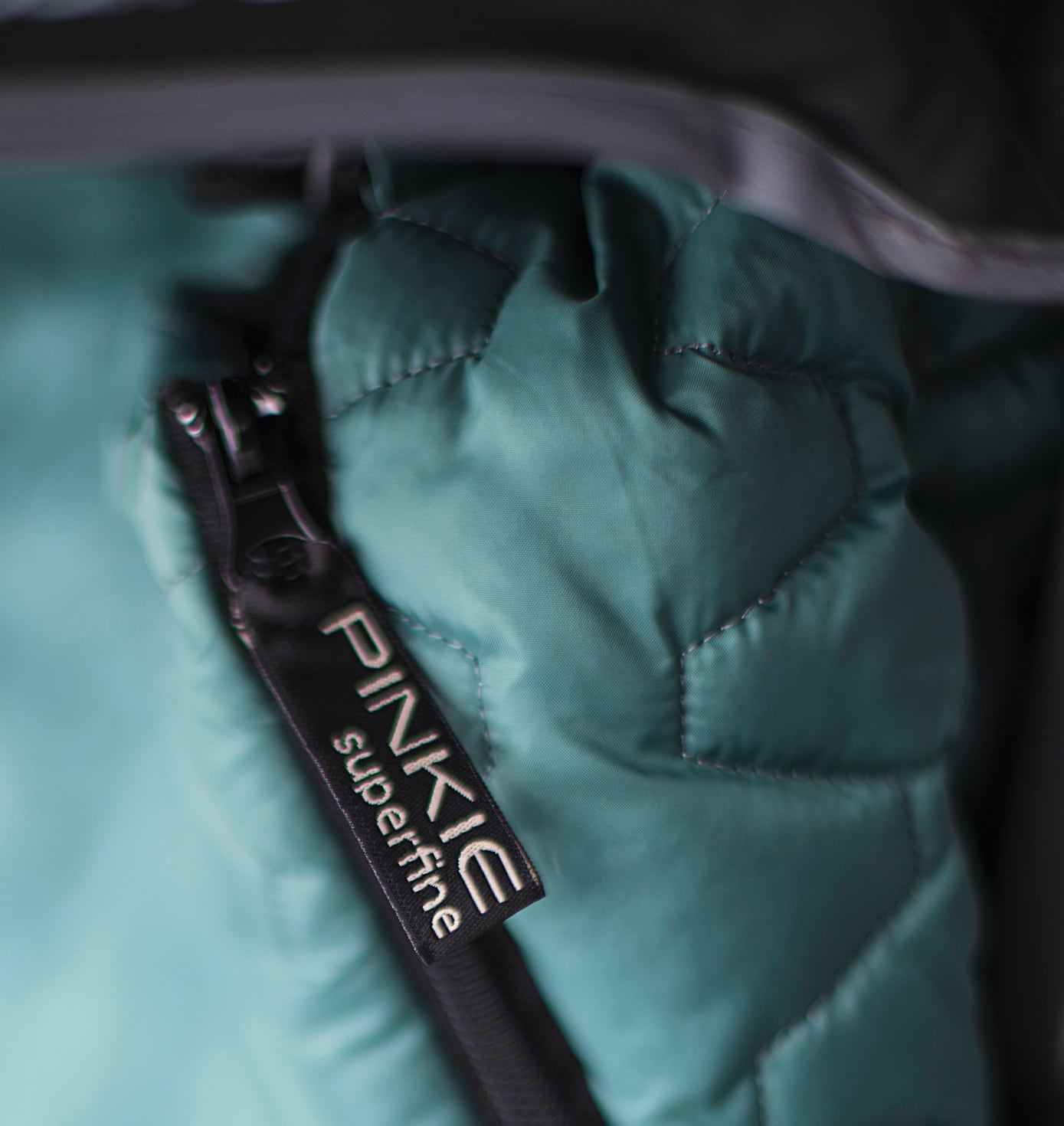PINKIE Daunen Winterfußsack Superfine Old Green  0-12 Monate