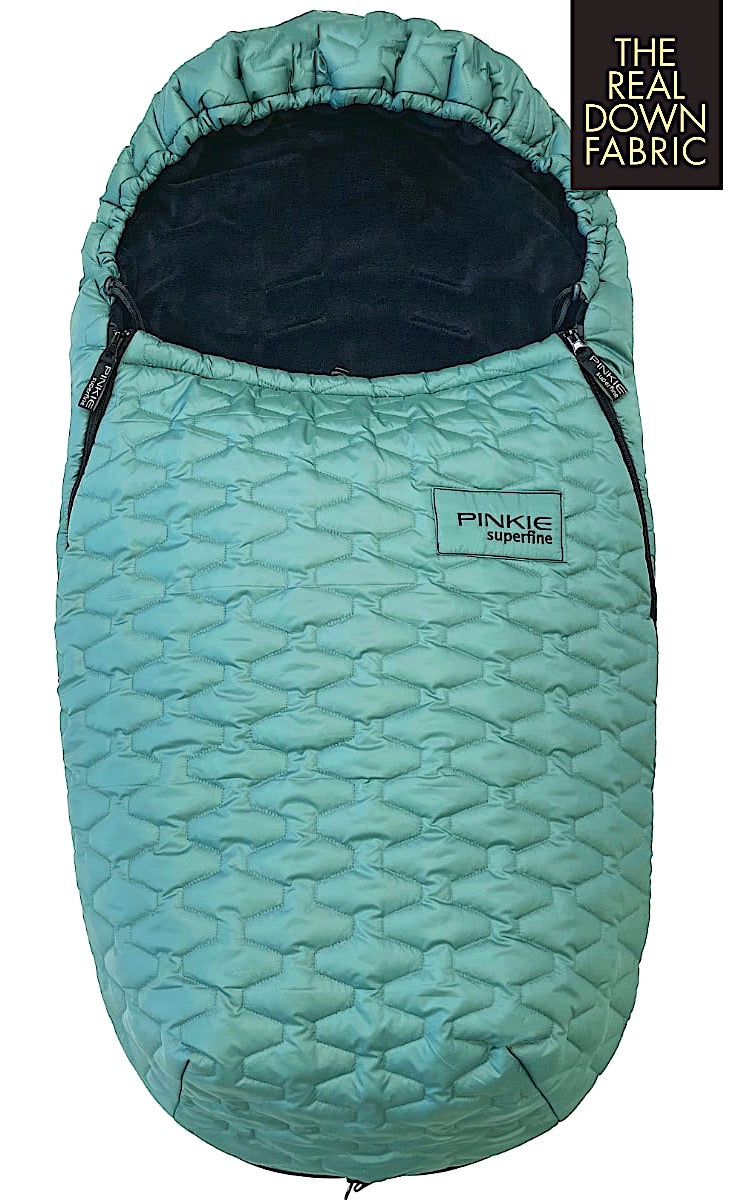 PINKIE Daunen Winterfußsack  Superfine Old Green