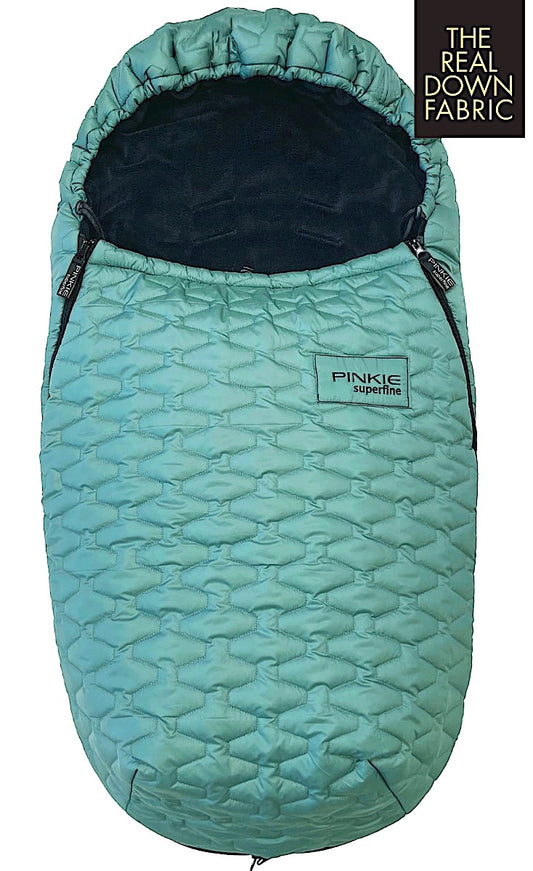 PINKIE Daunen Winterfußsack  Superfine Old Green
