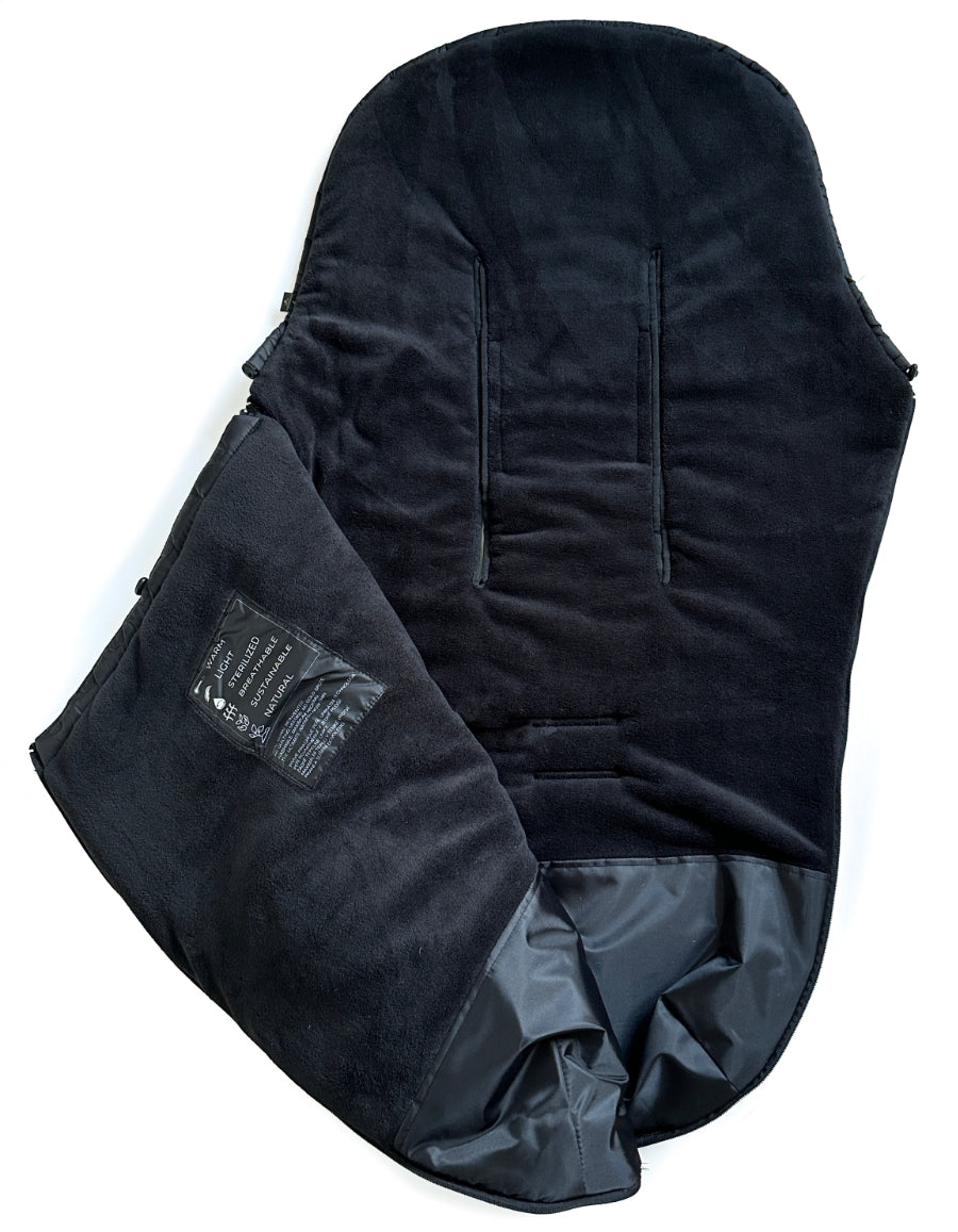 PINKIE Daunen Winterfußsack Superfine Dark Grey