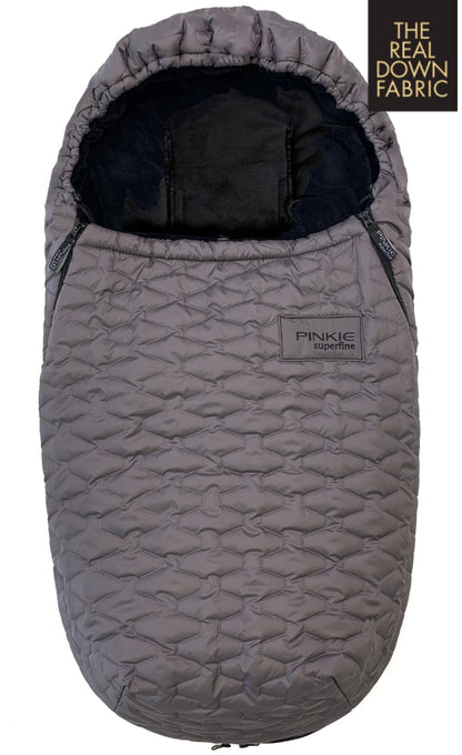 PINKIE Daunen Winterfußsack Superfine Dark Grey