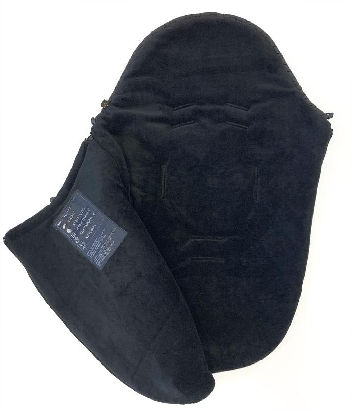 PINKIE Daunen Winterfußsack  Superfine Black 0-12 Monate