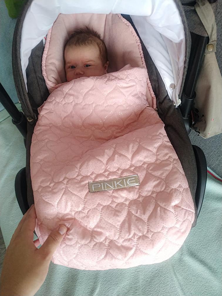 PINKIE Daunen Winterfußsack  Superfine Black 0-12 Monate