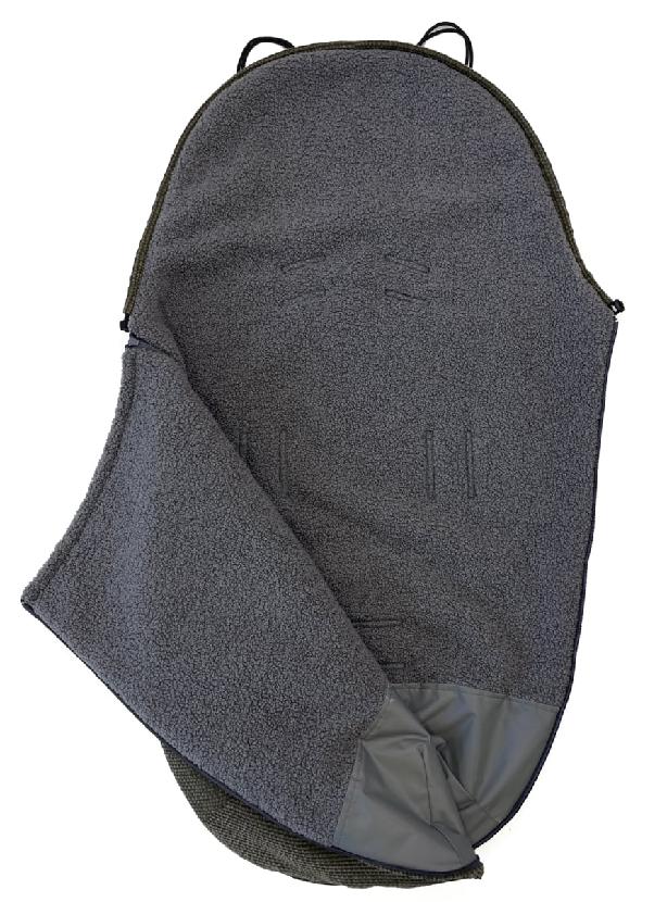 Dünner Fußsack Pinkie Fur Teddy Green