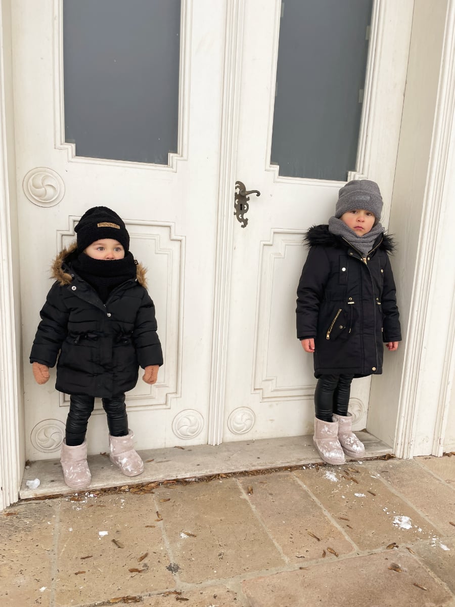 PINKIE Mütze Label Teddy Grey