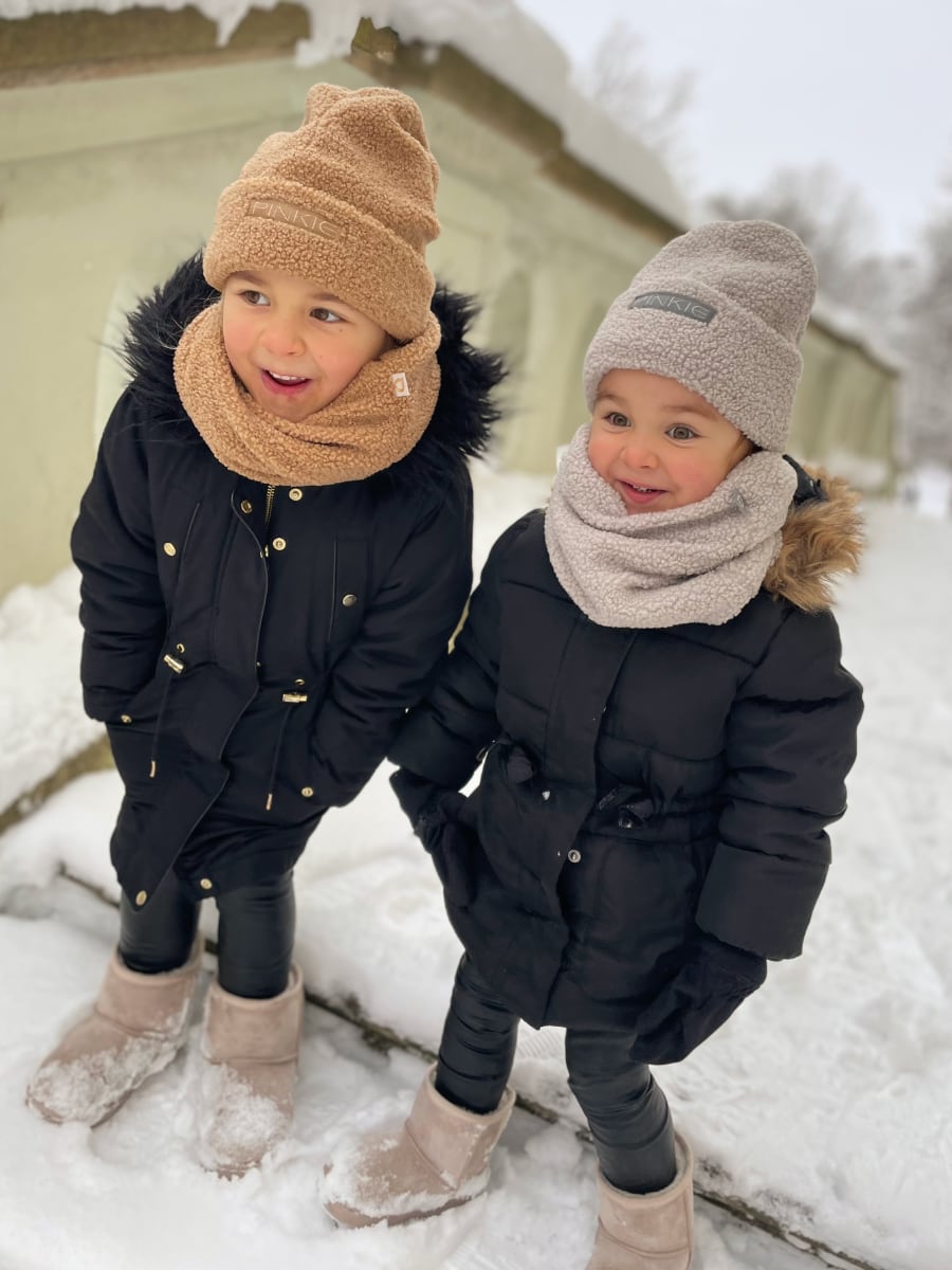 PINKIE Mütze Label Teddy Brown