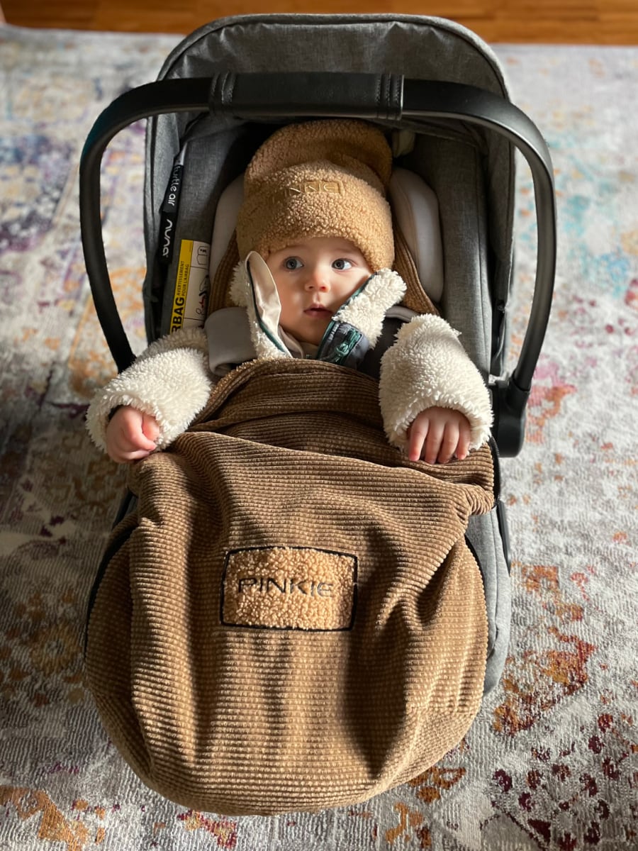 PINKIE Mütze Label Teddy Brown