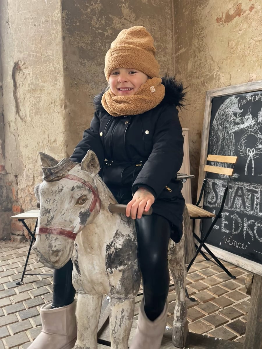 PINKIE Mütze Label Teddy Brown